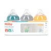 image:imageNuby 3Pack Infant Feeding Bottles with Slow Flow Breast Size Silicone Nipple 0 Months 8oz Delicate Koala Elephant Dinosaur PrintsKoala  Elephant  Dinosaur Pack of 3