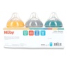 image:imageNuby 3Pack Infant Feeding Bottles with Slow Flow Breast Size Silicone Nipple 0 Months 8oz Delicate Koala Elephant Dinosaur PrintsKoala  Elephant  Dinosaur Pack of 3