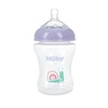 image:imageNuby 3Pack Infant Feeding Bottles with Slow Flow Breast Size Silicone Nipple 0 Months 8oz Delicate Koala Elephant Dinosaur PrintsLlama  Snail  Unicorn Pack of 3