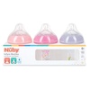 image:imageNuby 3Pack Infant Feeding Bottles with Slow Flow Breast Size Silicone Nipple 0 Months 8oz Delicate Koala Elephant Dinosaur PrintsStar  Rainbow  Butterfly Pack of 3