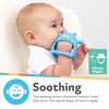 image:imageNuby Silicone Wrist Teething Mitten  Baby Teether Ring  3 Months  Green HedgehogCoral Bear