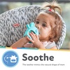image:imageNuby Silicone Wrist Teething Mitten  Baby Teether Ring  3 Months  Hippo36 Month