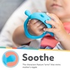 image:imageNuby Silicone Wrist Teething Mitten  Baby Teether Ring  3 Months  Hippo612 Month