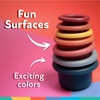 image:imageNuby Soft Silicone Stackable Sun Interactive Toy  5Piece Toddler Stacking Toy for Fine Motor Skills and Early Development  12 Months  Easter Basket StufferStacking Cups
