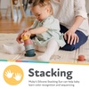 image:imageNuby Soft Silicone Stackable Sun Interactive Toy  5Piece Toddler Stacking Toy for Fine Motor Skills and Early Development  12 Months  Easter Basket StufferStacking Cups