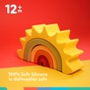 image:imageNuby Soft Silicone Stackable Sun Interactive Toy  5Piece Toddler Stacking Toy for Fine Motor Skills and Early Development  12 Months  Easter Basket StufferSun