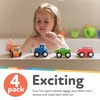 image:imageNuby Squirt Wheels Baby Bath Toys  BPA Free Baby Essentials  4CountTruck  Wheels Squirter