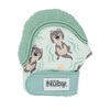 image:imageNuby Happy Hands Silicone Teething Mitten for Babies  Soft Silicone Massaging Teether  Soothes Sore Gums  EasytoWear and Machine Washable  3 Months  OtterGreen Otter