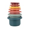 image:imageNuby Soft Silicone Stackable Sun Interactive Toy  5Piece Toddler Stacking Toy for Fine Motor Skills and Early Development  12 Months  Easter Basket StufferStacking Cups