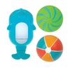 image:imageNuby Squirt Wheels Baby Bath Toys  BPA Free Baby Essentials  4CountDolphin Squirter