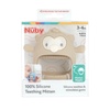 image:imageNuby Silicone Wrist Teething Mitten  Baby Teether Ring  3 Months  Blue BearBrown Monkey