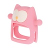 image:imageNuby Silicone Wrist Teething Mitten  Baby Teether Ring  3 Months  Blue BearPink Owl