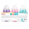image:imageNuby Wide Neck NonDrip Bottle  Baby Bottles with AntiColic VariFlo Valve  3Pack 8 oz  0 Months  Yellow Blue GreenPink  Purple  Green