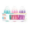 image:imageNuby Wide Neck NonDrip Bottle  Baby Bottles with AntiColic VariFlo Valve  3Pack 8 oz  0 Months  Yellow Blue GreenPink  Purple  Green