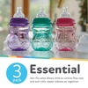 image:imageNuby Wide Neck NonDrip Bottle  Baby Bottles with AntiColic VariFlo Valve  3Pack 8 oz  0 Months  Yellow Blue GreenPink  Purple  Green