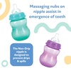 image:imageNuby Wide Neck NonDrip Bottle  Baby Bottles with AntiColic VariFlo Valve  3Pack 8 oz  0 Months  Yellow Blue GreenYellow  Blue  Green