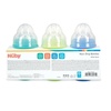 image:imageNuby Wide Neck NonDrip Bottle  Baby Bottles with AntiColic VariFlo Valve  3Pack 8 oz  0 Months  Yellow Blue GreenYellow  Blue  Green