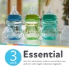 image:imageNuby Wide Neck NonDrip Bottle  Baby Bottles with AntiColic VariFlo Valve  3Pack 8 oz  0 Months  Yellow Blue GreenYellow  Blue  Green