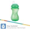 image:imageNuby 3 Pack No Spill Toddler Sippy Cups  Toddler Cups Spill Proof with Easy and Firm Grip  Blue Aqua GreenAqua  Blue  Green