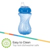image:imageNuby 3 Pack No Spill Toddler Sippy Cups  Toddler Cups Spill Proof with Easy and Firm Grip  Blue Aqua GreenAqua  Blue  Green