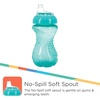 image:imageNuby 3 Pack No Spill Toddler Sippy Cups  Toddler Cups Spill Proof with Easy and Firm Grip  Blue Aqua GreenAqua  Blue  Green