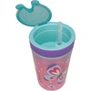 image:imageNuby All in One Snack Bowl and No Spill Soft Straw Cup  2 Pack Aqua Ocean Animals amp Green Puppy Dogs  Snack N Sip Holds 45 oz Container with Lid and 9 oz 270 ml Straw Cup 12 Months Aqua FruitsPink Butterflies