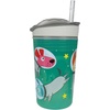 image:imageNuby All in One Snack Bowl and No Spill Soft Straw Cup  2 Pack Aqua Ocean Animals amp Green Puppy Dogs  Snack N Sip Holds 45 oz Container with Lid and 9 oz 270 ml Straw Cup 12 Months Aqua OceanGreen Puppies